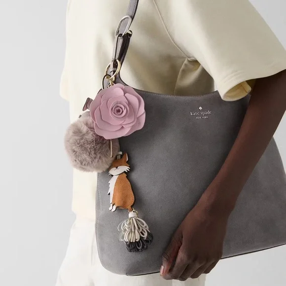 Kate Spade New York Flora Flower Novelty Bag Charm - Picture 4 of 15